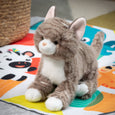 The Petting Zoo - Grey Tabby Cat Medium 10"