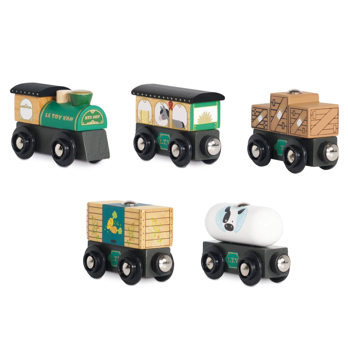 Le Toy Van, Inc. - Green Train & Goods Wagons