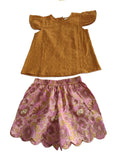 Reva Shorts and Top Set -GOLD - Infant & Toddler - Yo Baby