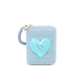 Tiny Treats - Sequin Heart Spiral Strap Wallet for Kids