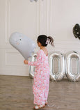 Ollie Jay - Long Sleeve Leggy Romper in Floral Ghost