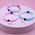 Frog Sac - Glow in the Dark Unicorn Charm Bubble Bracelets -