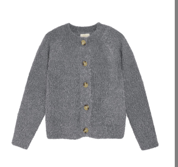 Creamie - Cardigan Knit Glitter - Iron Gate silver
