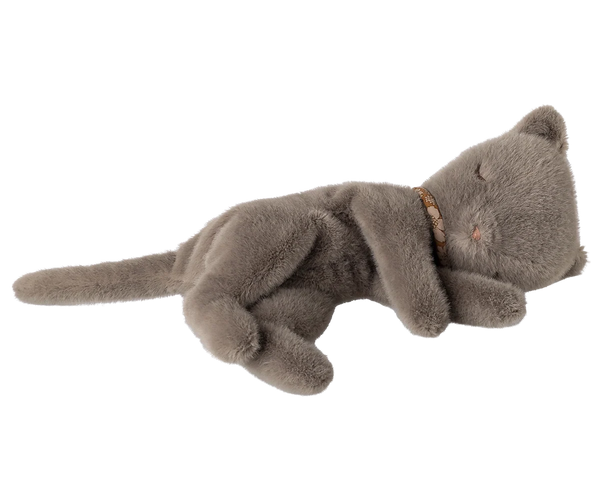 Maileg - Sleeping Kitten Plush, small - Grey