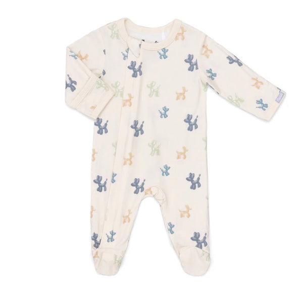 Coccoli - Balloon Dogs - Baby Modal Zipper Footie