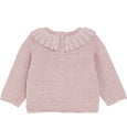 Minymo - Knitted Sweater in Dawn Pink with Gold Glitter