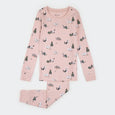 Petit Lem - Meowy & Bright Print on Peony Blush PJ Set