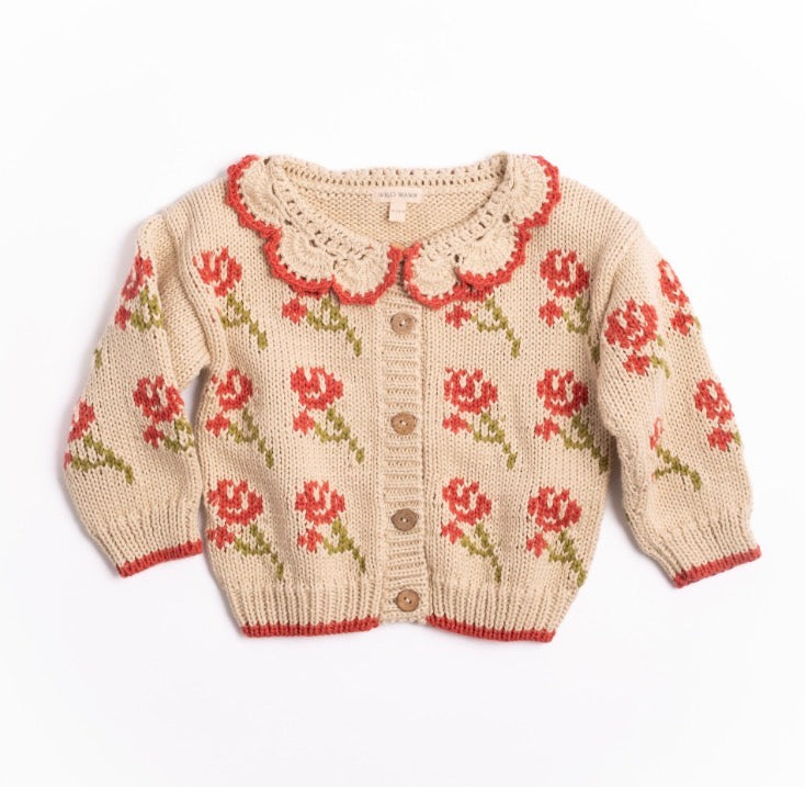 Wild Wawa - Ines Cardigan - Rouge Bloom