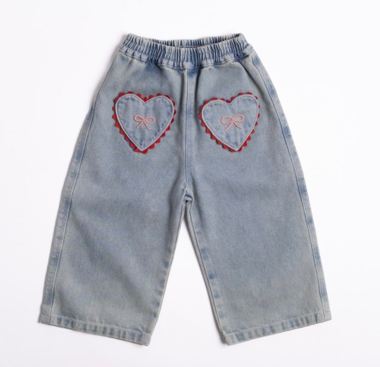 Wild Wawa - Wide Leg Pant in Denim Darling