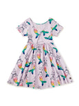 Tea Collection - Twist Back Ballet Dress in Mercat
