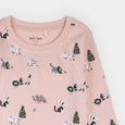 Petit Lem - Meowy & Bright Print on Peony Blush PJ Set
