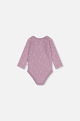 Deux Par Deux | Organic Cotton Onesie - Purple Floral print