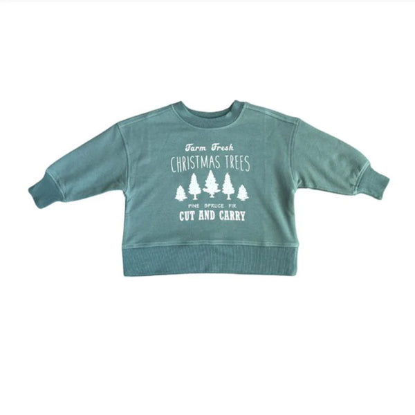 Babysprouts - Farm Fresh Christmas Tree Boxy Sweatshirt