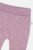Deux Par Deux | Organic Cotton Pants - Purple Floral Print
