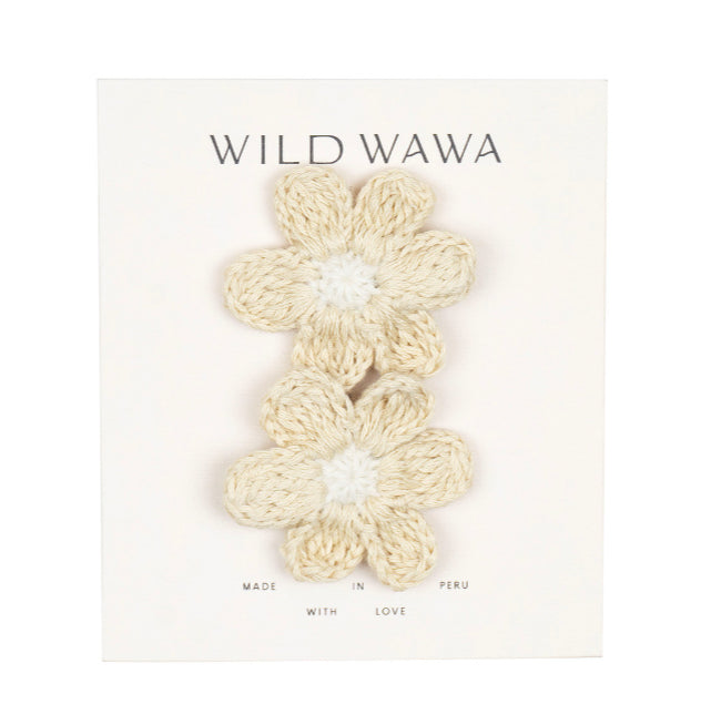 Wild Wawa - Crochet Clip - Taupe Blossom