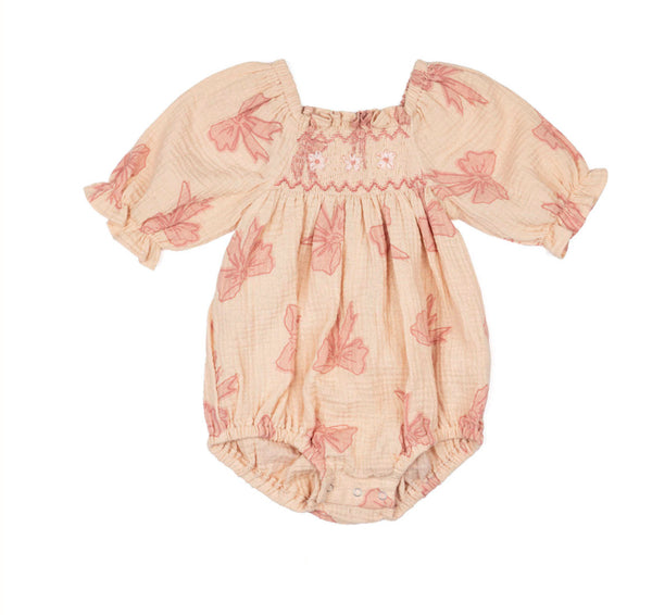 Wild Wawa- Ivy Bubble Vintage Bows Dusty Pink