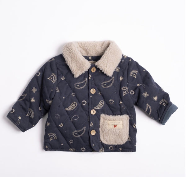 Wild Wawa - Quilted Jacket in Midnight Bandana