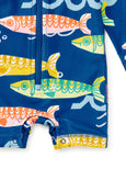 Tea Collection - Rash Guard Baby Swimsuit - Sardinas del Mar
