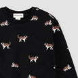 Miles the Label - Saint Bernard Print on Black Sweatshirt