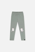 Deux Par Deux | Organic Cotton Leggings - Sage Green