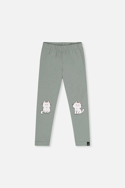 Deux Par Deux | Organic Cotton Leggings - Sage Green