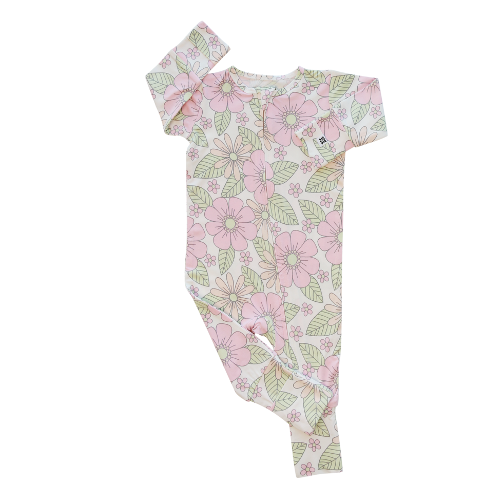 Sweet Bamboo - Groovy Love Convertible Zipper Romper