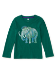 Tea Collection - Long Sleeve Woolly Mammoth Graphic Tee