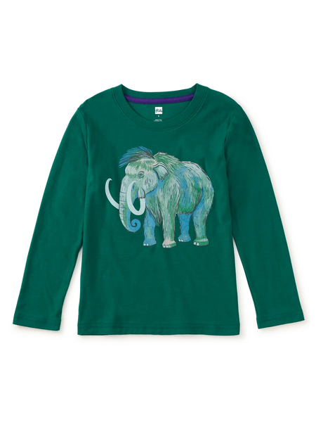 Tea Collection - Long Sleeve Woolly Mammoth Graphic Tee