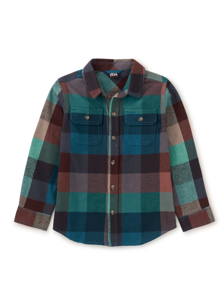 Tea Collection - Flannel Button Up Shirt - Anatolian Plaid