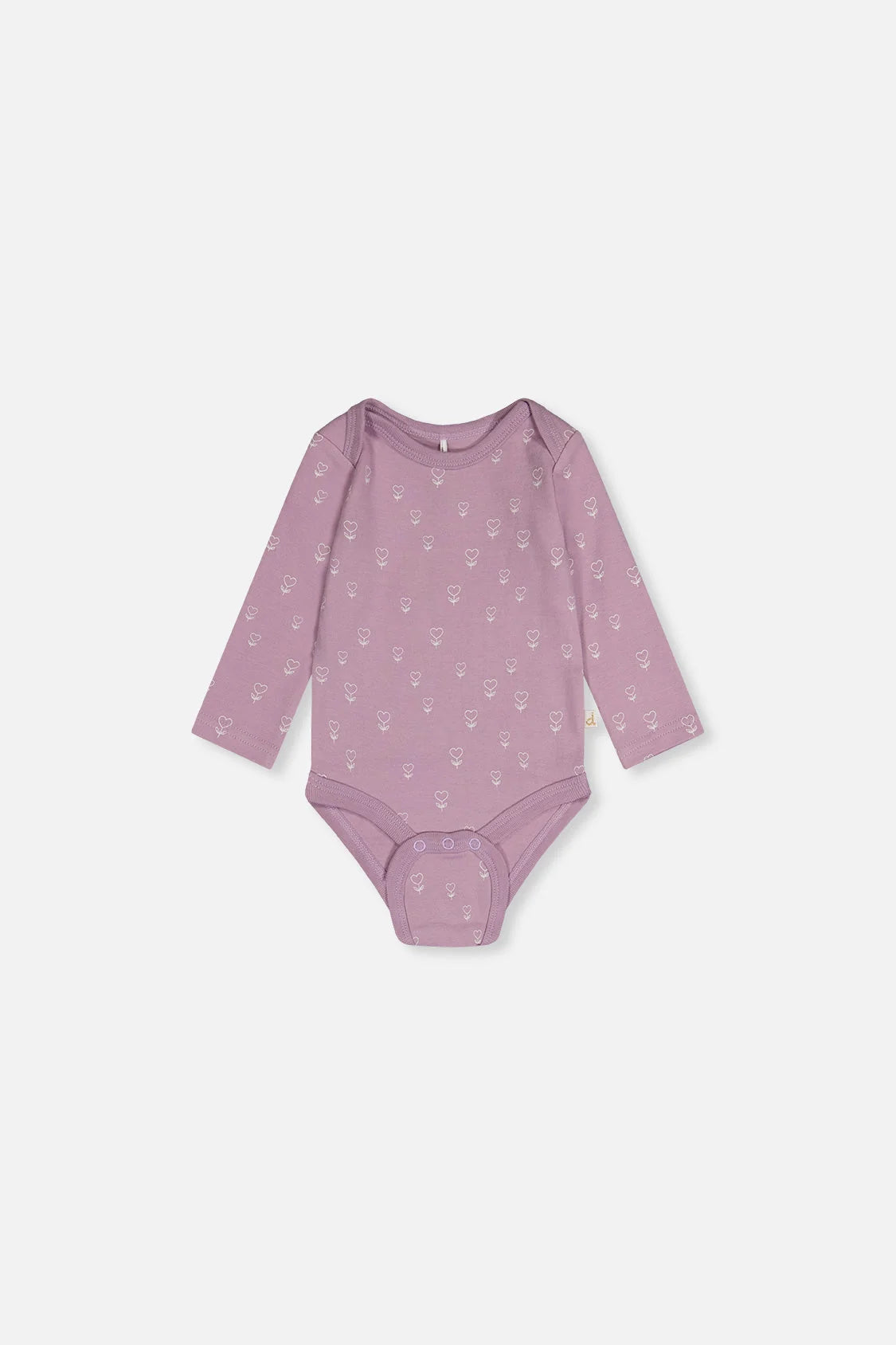 Deux Par Deux | Organic Cotton Onesie - Purple Floral print