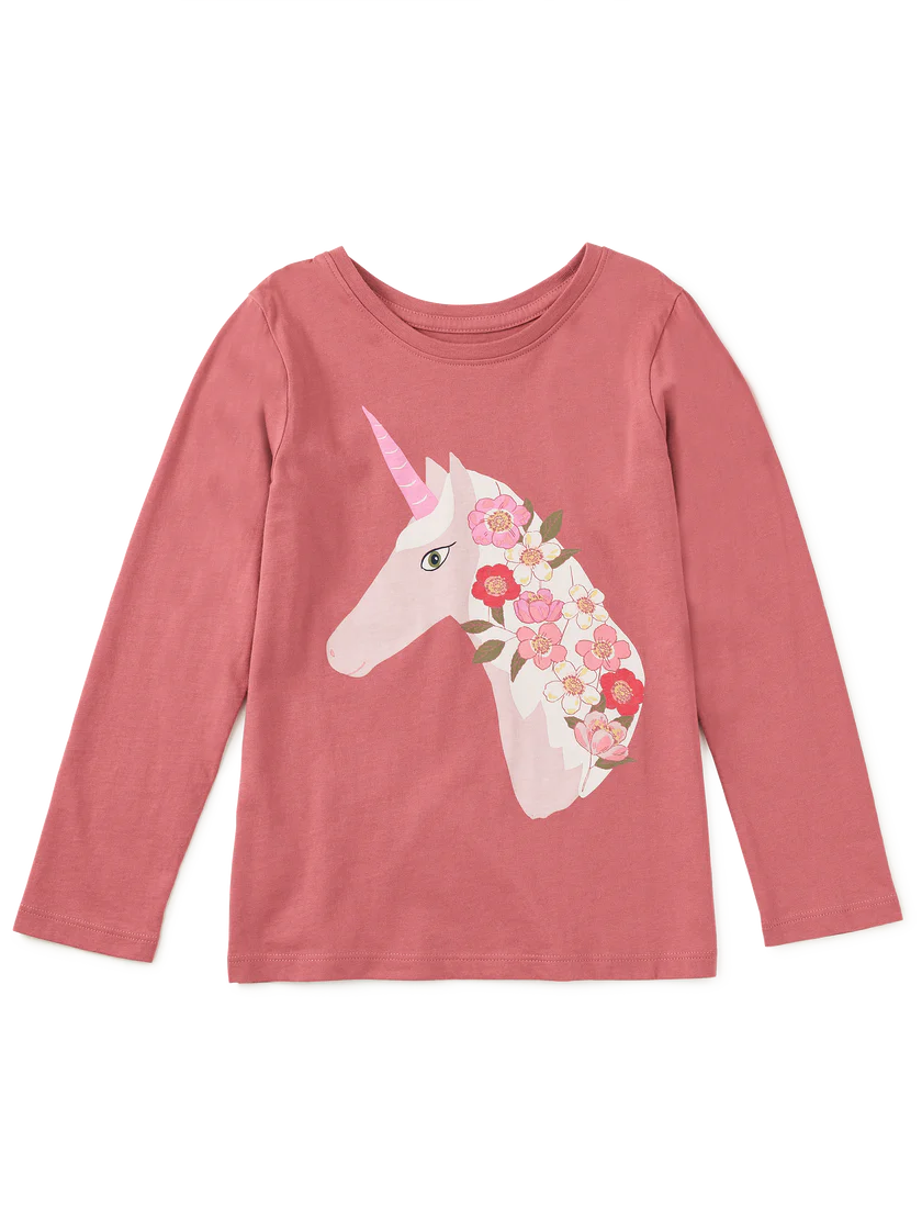 Tea Collection - Graphic T Shirt - Floral Unicorn
