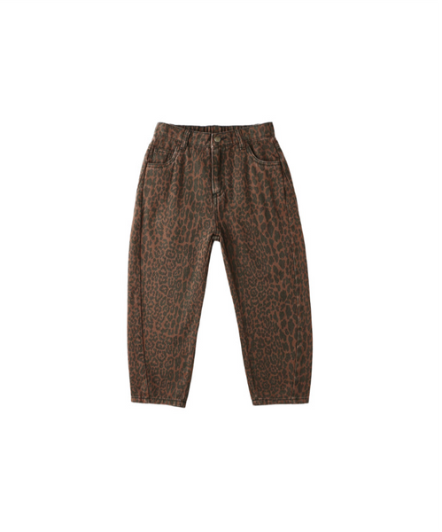 Rylee & Cru l Barrel Pant - Leopard Brown