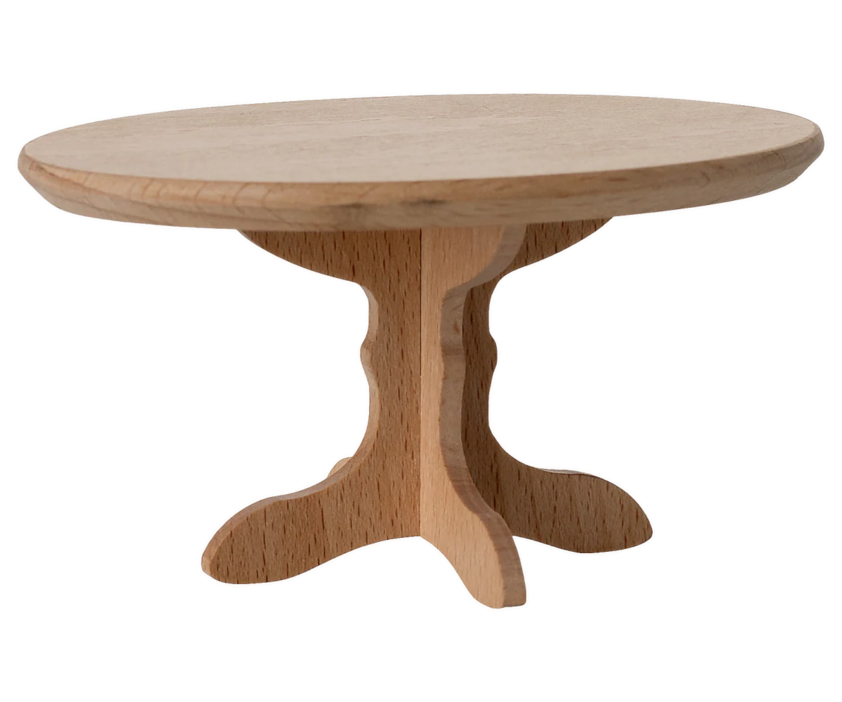 Maileg - Oval Dining Table - Nature - Mouse
