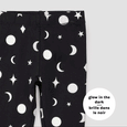 Miles the Label - Celestial Glow-in-the-Dark & Foil Print on Black Leggings