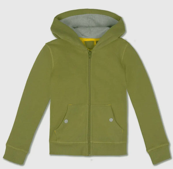 Mightly - Zip up Hoodie - Olive - Organic Cotton