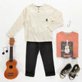 Souris Mini - Orange Festival T-shirt with Dogs