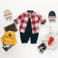 Souris Mini - Red & Cream Plaid Shirt