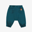 Souris Mini - Blue Wide Legged Denim Stretch Twill Pants