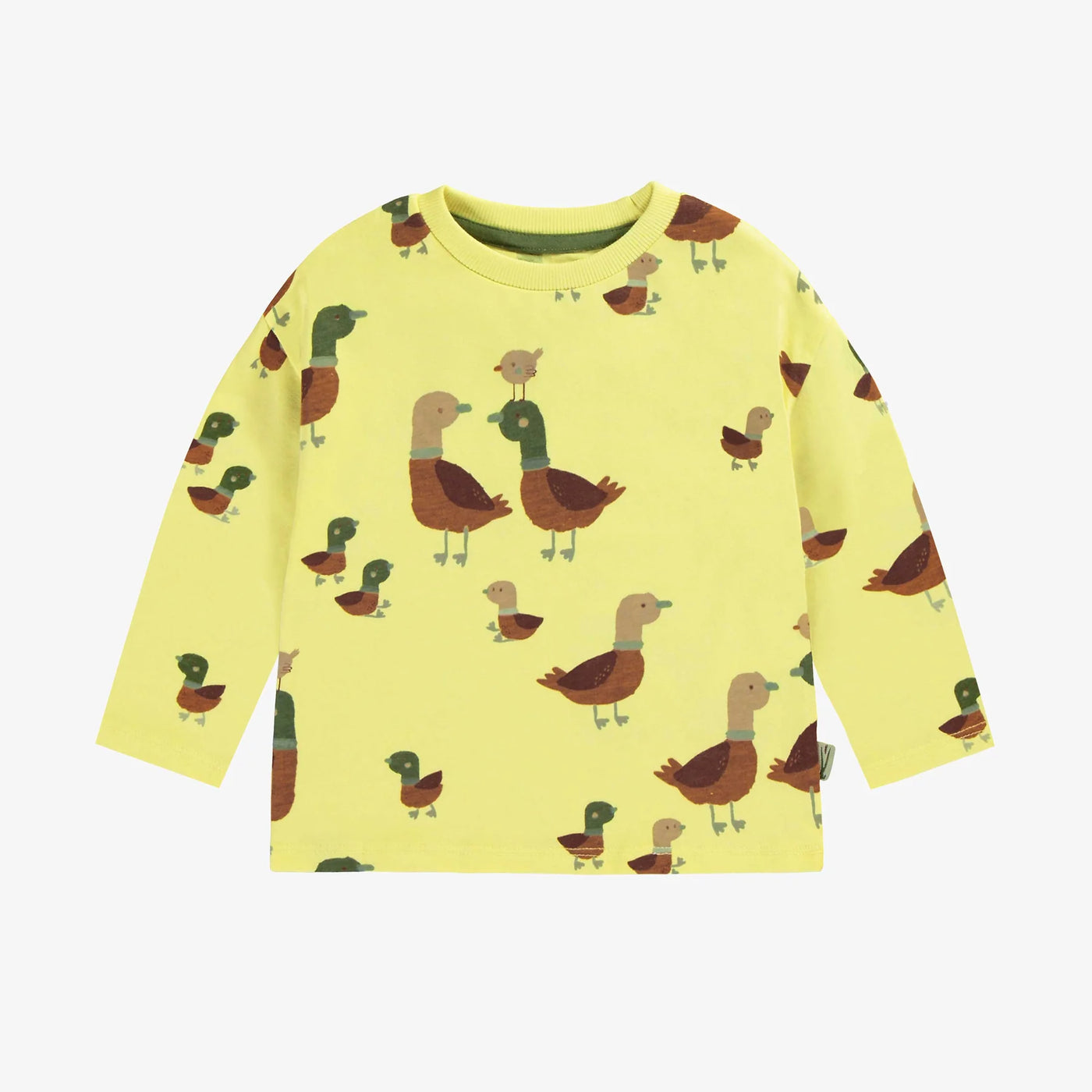 Souris Mini - Neon Yellow T-shirt with Ducks