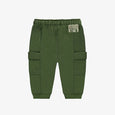 Souris Mini - Green Cargo Pants with Pockets in French Terry