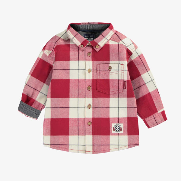 Souris Mini - Red & Cream Plaid Shirt