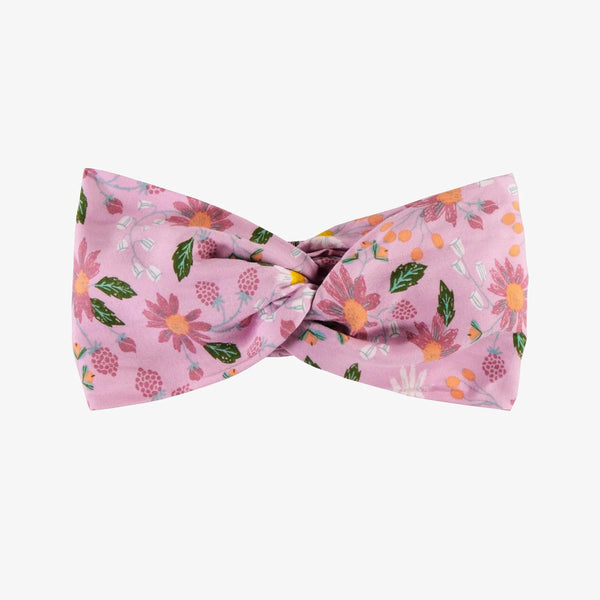 Souris Mini - Floral Lilac Twisted Headband