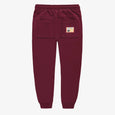 Souris Mini - Burgundy Relaxed Fit French Terry Pants