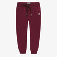 Souris Mini - Burgundy Relaxed Fit French Terry Pants