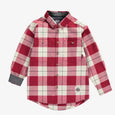 Souris Mini - Red & Cream Plaid Button Down Shirt