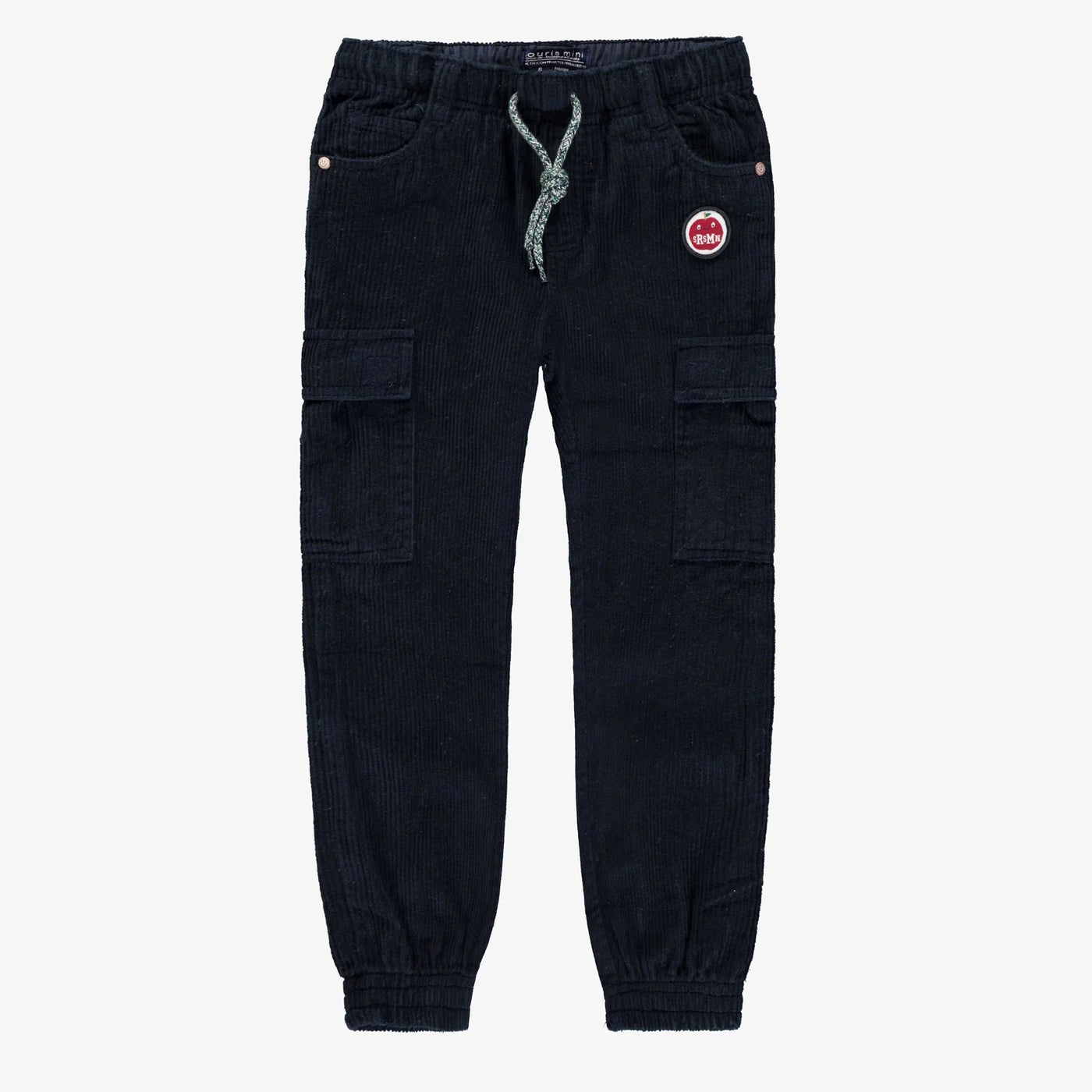 Souris Mini - Navy Relaxed Fit Cargo Corduroy