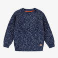 Souris Mini - Knitted Blue Cotton Sweater