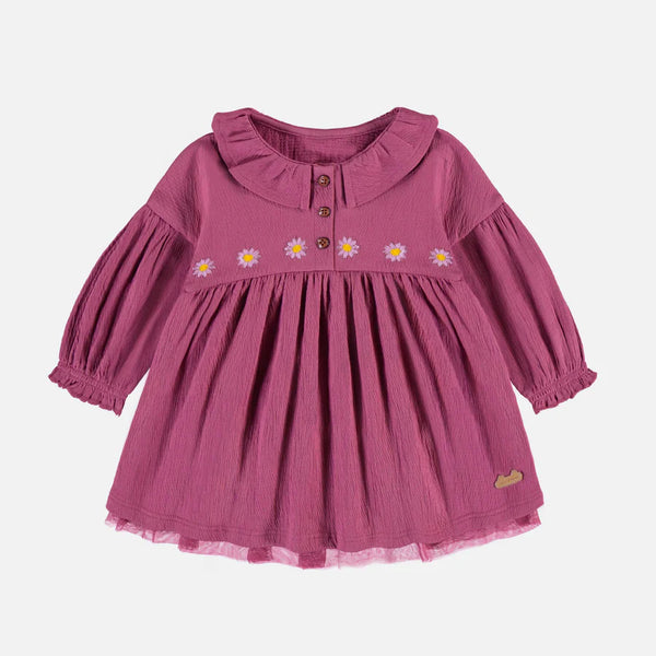 Souris Mini - Crinkle Jersey Long Sleeve Body Suit Dress