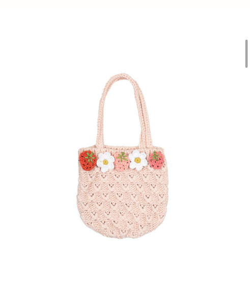 Wild Wawa - Crochet Purse - Strawberry Daisy