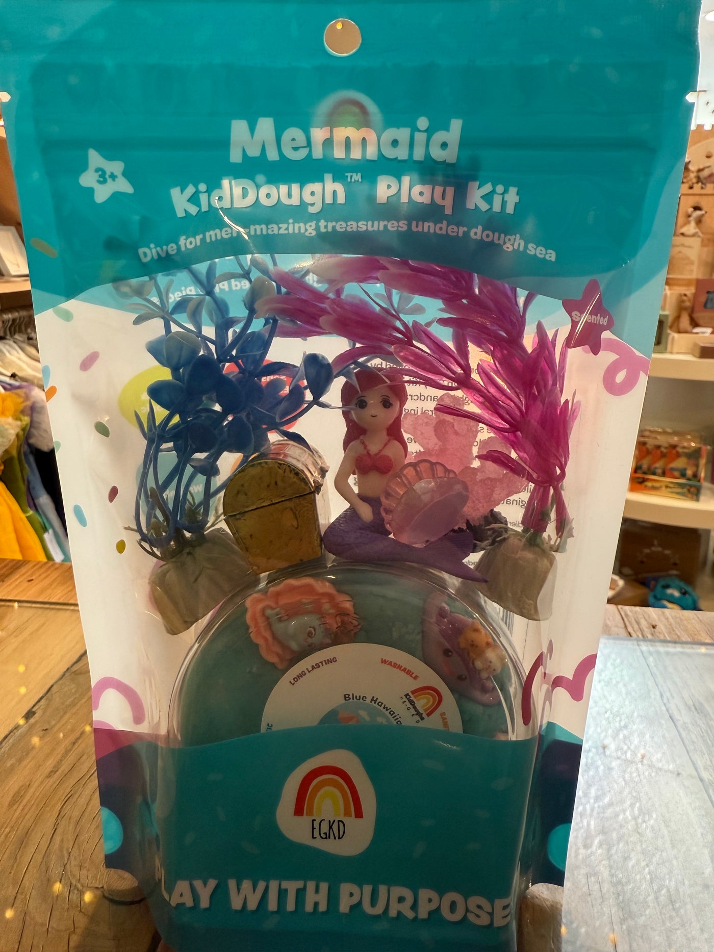 Earth Grown KidDoughs - Mermaid (Blue Hawaiian) KidDough Play Kit
